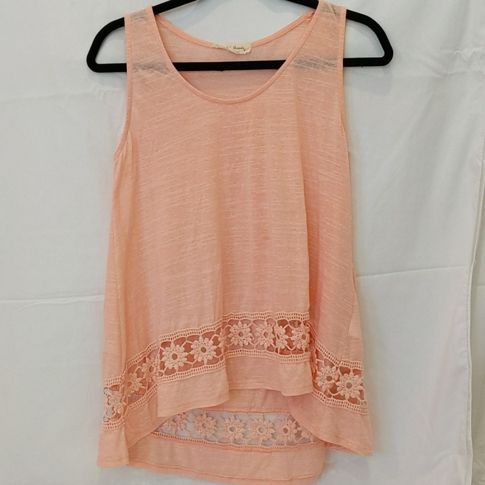 Long pink blouse